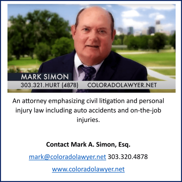 Colorado Lawyer — Mark Simon